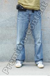 Leg Head Man Casual Jeans Athletic Street photo references